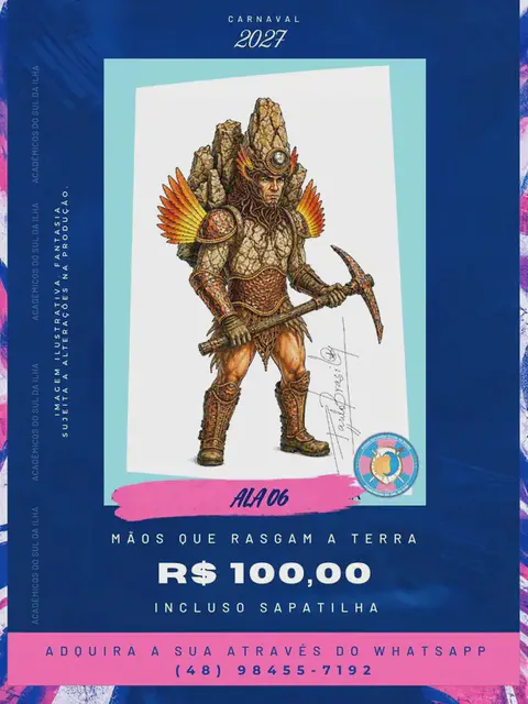 Fantasia Ala 06 — Mãos que Rasgam a Terra, Carnaval 2027, esgotada