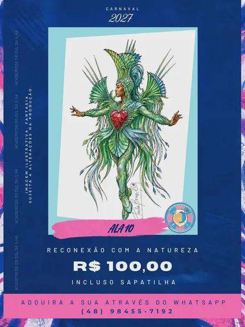 Fantasia Ala 10 — Reconexão com a Natureza, Carnaval 2027, esgotada